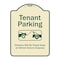 Signmission Designer Series-Tenant Parking Violators Towed Away With Graphic, 24" x 18", TG-1824-9880 A-DES-TG-1824-9880 - alternate 1
